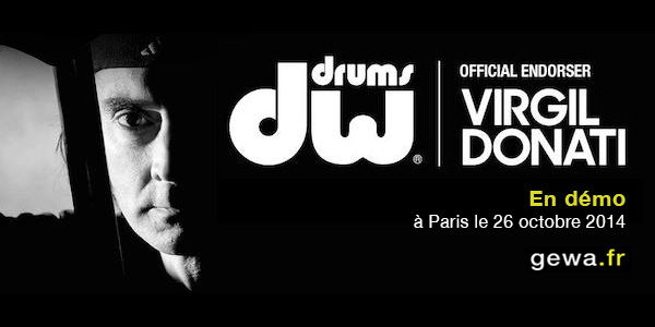 Virgil Donati - Batteries DW - Bag Show 2014 Paris - GEWA music