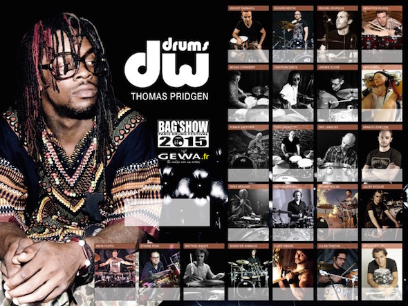 Thomas-Pridgen-DW-BagShow2015-Poster-GEWAmusic